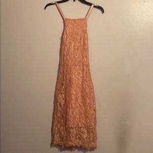 Coral Lace Dress